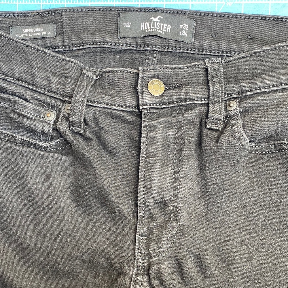 Hollister Men's Dark Gray Skinny Jeans